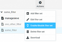 Create email filters from DirectAdmin